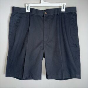 Jos A Bank Men's Traveler's Collection 100% Cotton Shorts-Black-Size 40-NWT